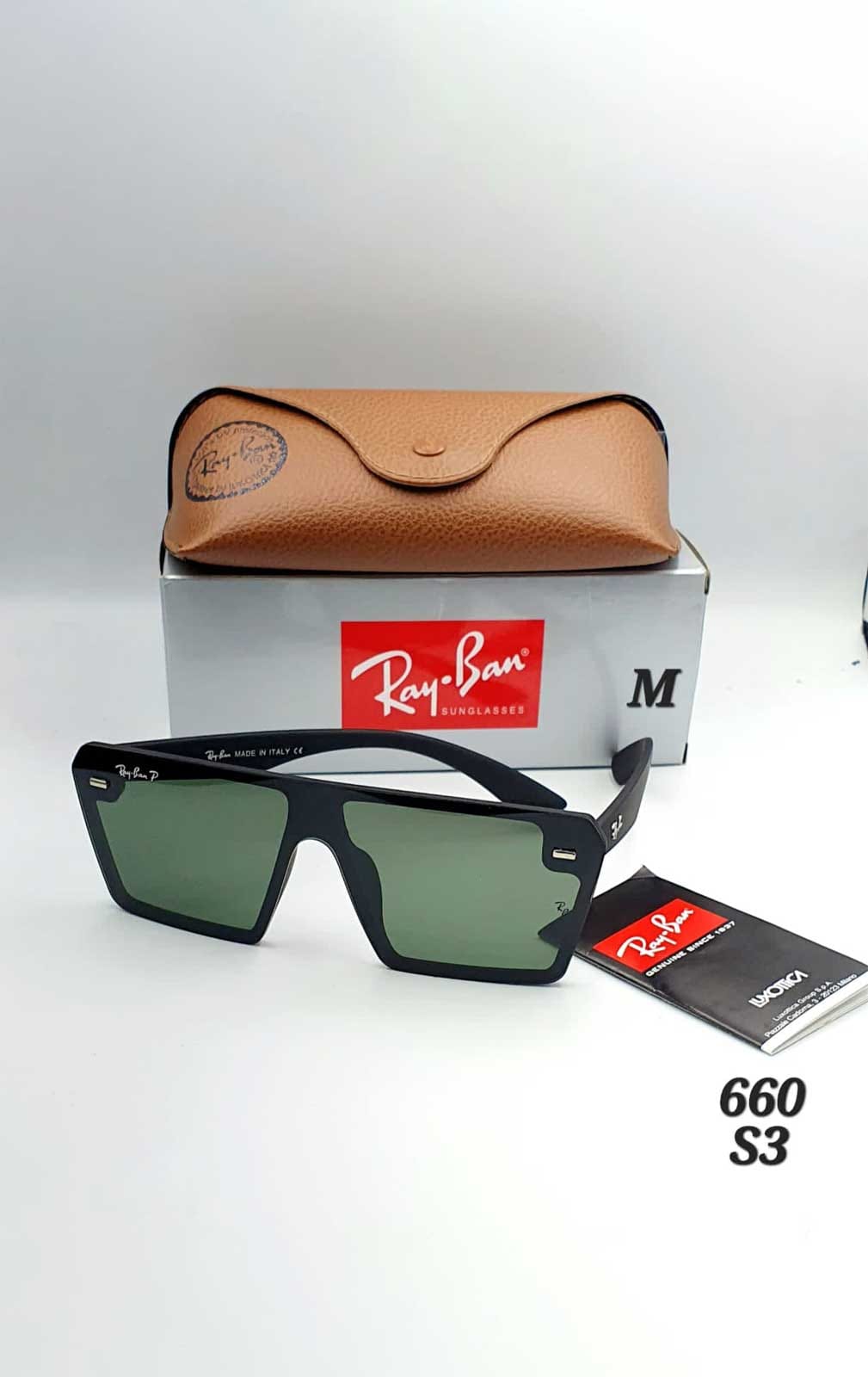 Frameless Flat Large Size Sun Glasses 660S3