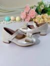 Golden Hour Girls High Heels by Newness Elegant girls high heels in gold perfect for weddings parties and special occasions