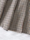 Adorable Newness toddler girl set featuring a cozy knit top and a chic houndstooth skirt perfect for fall and winter