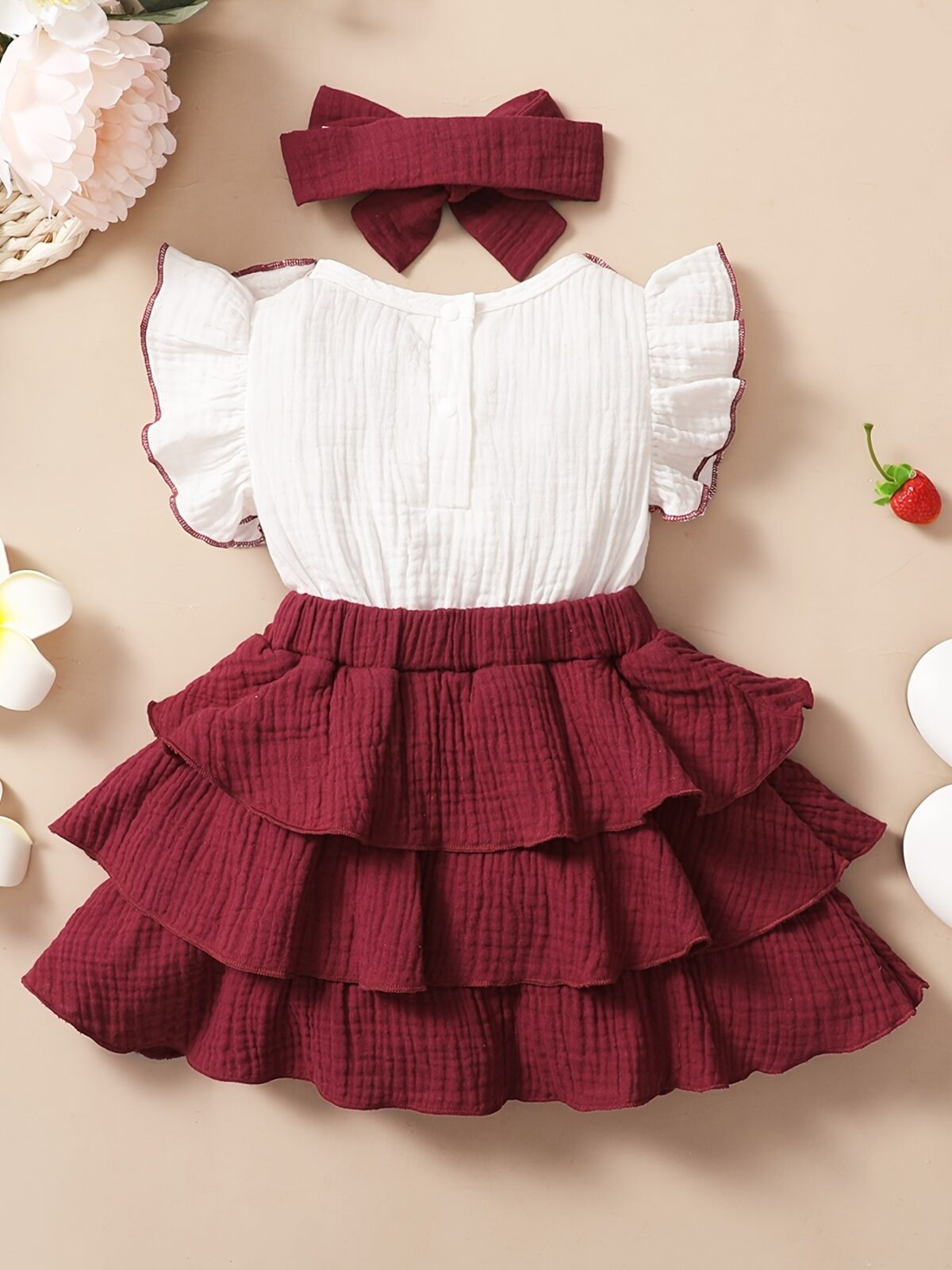 Adorable toddler girl in a vibrant Summer Bloom dress perfect for summer adventures The dress features a playful floral print and comfortable breathable fabric