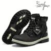 FANGFIUP Arctic Explorer Kids Snow Boots in action showcasing their warmth and style during a snowy adventure