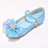 Enchanted Crystal Girls Blue Shoes by Newness Sparkling blue childrens shoes adorned with crystals perfect for special occasions or everyday wear