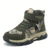 Stylish and durable Newness Explorer Kids Camo Boots perfect for outdoor adventures Showcasing their camouflage pattern and sturdy construction
