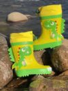 Newness Adventure Ready Dino Rain Boots Adorable dinosaur rain boots perfect for kids rainy day adventures