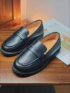 Newness Stride Rite Boys Slip Ons in navy blue showcasing polished style and effortless comfort Perfect for school formal events or everyday wear