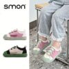 Stylish and comfortable blue canvas shoes for kids perfect for all day play Newness brand logo subtly visible