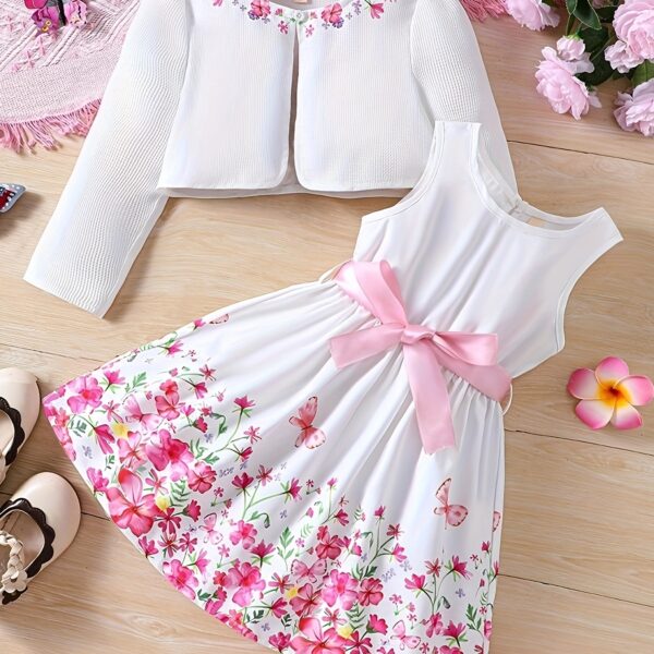 Adorable Serene Garden floral print dress perfect for parties and everyday wear