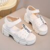 Adorable white princess sandals for girls perfect for summer Features stylish design and comfortable fit