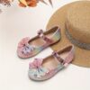 Adorable rainbow sparkly Mary Jane flats for girls perfect for adding a touch of sparkle to any outfit Comfortable and stylish kids shoes from Newness