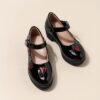 Adorable Princess Heart Girls Party Shoes in pink and white perfect for birthdays and special occasions Featuring a heart shaped design and comfortable fit
