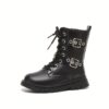 Newness Lace Up Kids Chunky Boots A pair of stylish chunky boots for kids featuring lace up detailing Perfect for keeping little feet warm and trendy