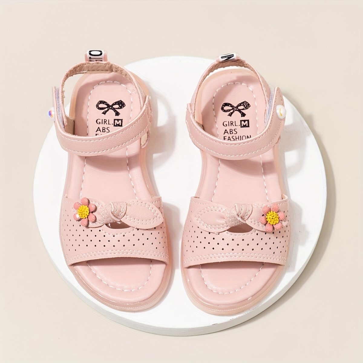 Stylish and comfortable girls summer sandals in pink perfect for playing outdoors Newness summer collection
