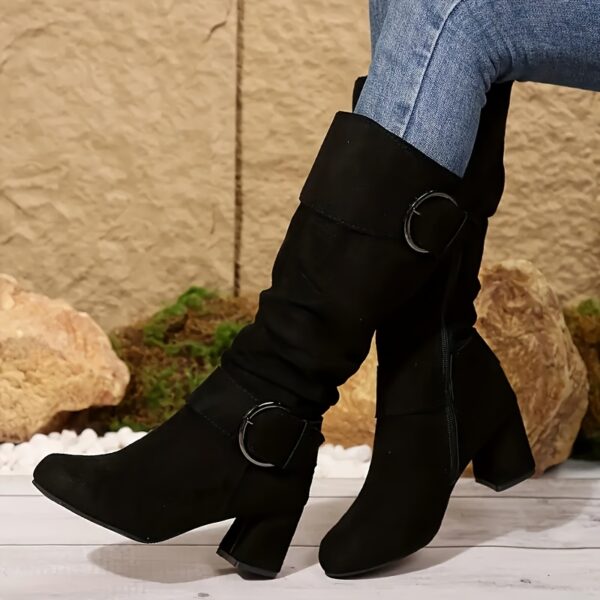 Newness Effortless Chic Mid Heel Boots Elevate your style with these chic mid heel boots perfect for any occasion These stylish boots feature a comfortable mid heel and a sophisticated design