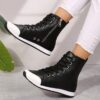 Newness Urban Edge High Top Boots Stylish high top boots perfect for adding an edgy touch to any outfit