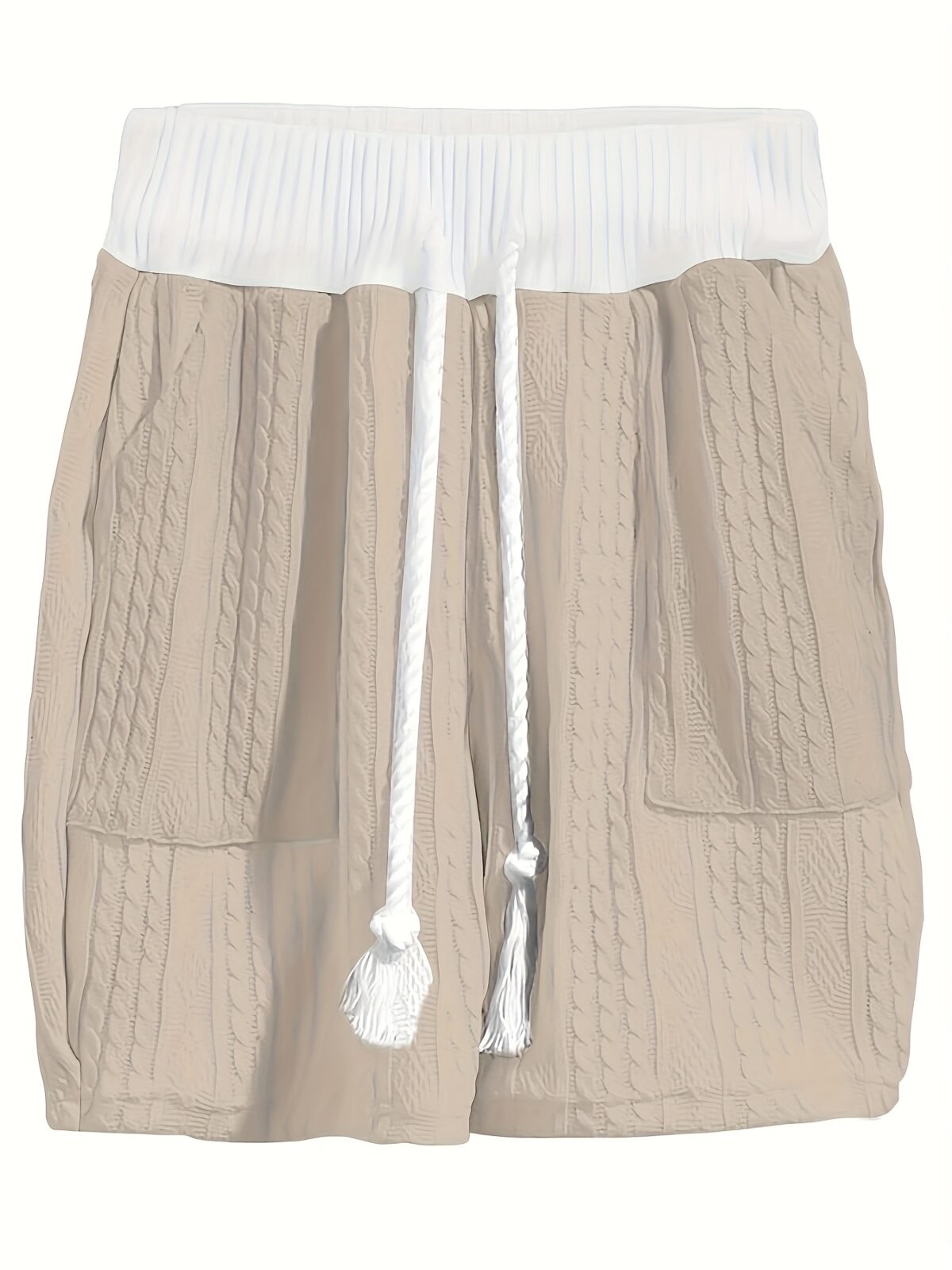 Newness Effortless Knit Summer Set A luxurious knit two piece set perfect for summer Model wears a relaxed fit knit top and matching skirt in a soft summery color