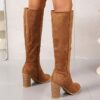 Newness Effortless Chic Knee High Boots Elevate your style with these versatile boots perfect for any season Shown in a close up showcasing the sleek design and rich material