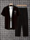 Newness Dubai Nights Mens Summer Set A stylish and comfortable mens summer outfit in breathable woven fabric perfect for warm weather