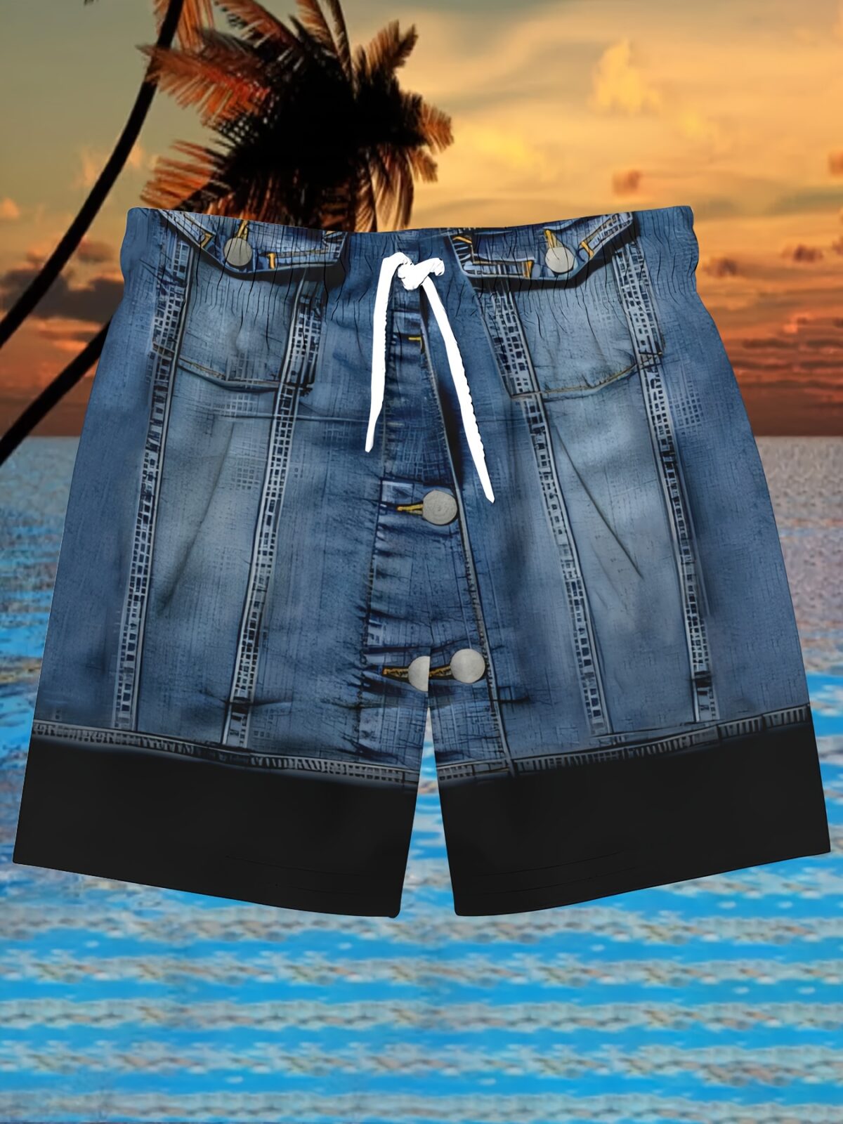 Stylish woman wearing the Newness Riviera Escape Printed Summer Set a comfortable two piece outfit perfect for summer The set features a breathable polyester fabric and a chic print
