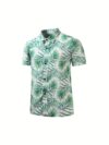 Stylish Riviera Palm Print Set Two piece outfit with vibrant palm print perfect for summer Model showcases the set