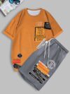 Newness Urban Edge Mens Graphic Tee Set Two stylish and comfortable graphic tees perfect for summer Casual and effortlessly cool