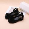 Elegant black girls high heels adorned with sparkling rhinestones perfect for weddings and special occasions