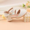 Adorable girls Mary Jane shoes with a delicate bow detail perfect for weddings parties and special occasions