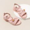 Stylish and comfortable girls summer sandals in pink perfect for playing outdoors Newness summer collection