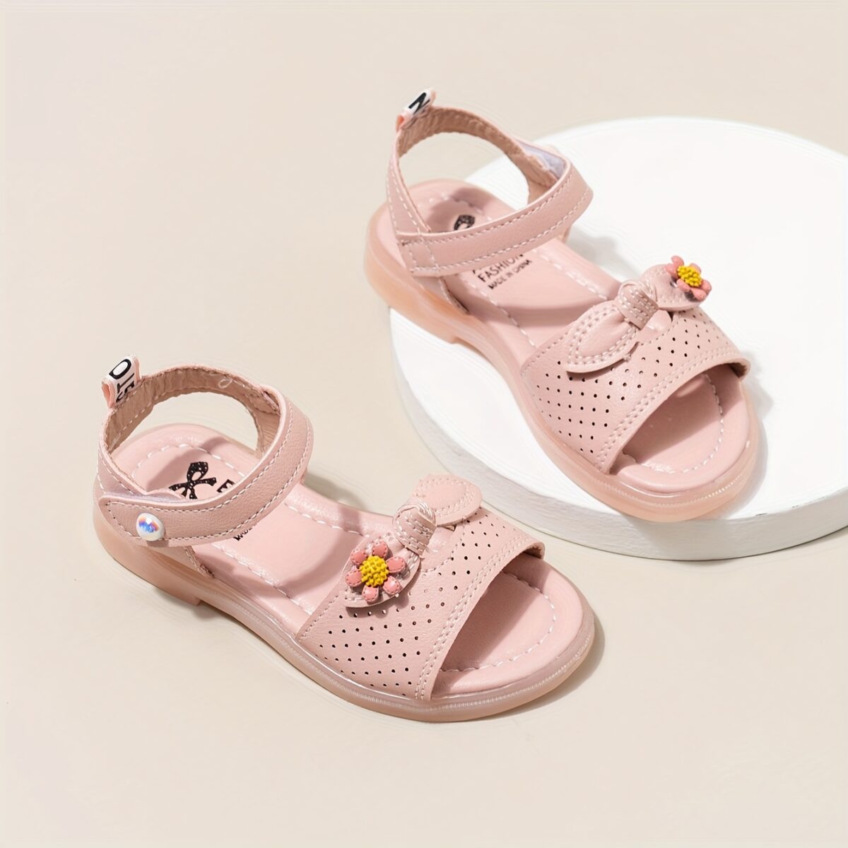 Stylish and comfortable girls summer sandals in pink perfect for playing outdoors Newness summer collection