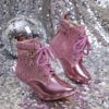 Twinkle Toes Girls Heels Stunning girls heels in rose gold perfect for parties and special occasions These sparkly heels feature a comfortable design ensuring your little one can dance the night away