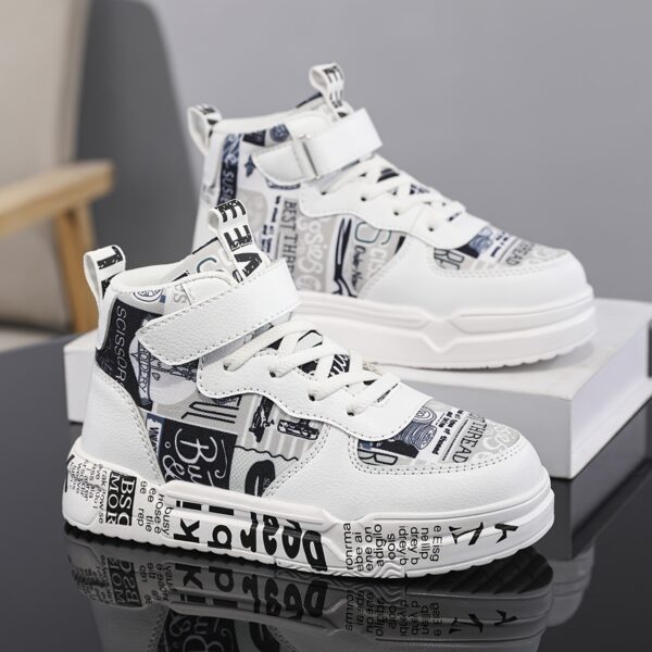 Stylish and comfortable Playful Alphabet Kids Print Sneakers from Newness Durable breathable and perfect for play