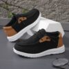 Stylish and comfortable blue canvas sneakers for boys perfect for playtime The shoes feature a classic design with durable construction