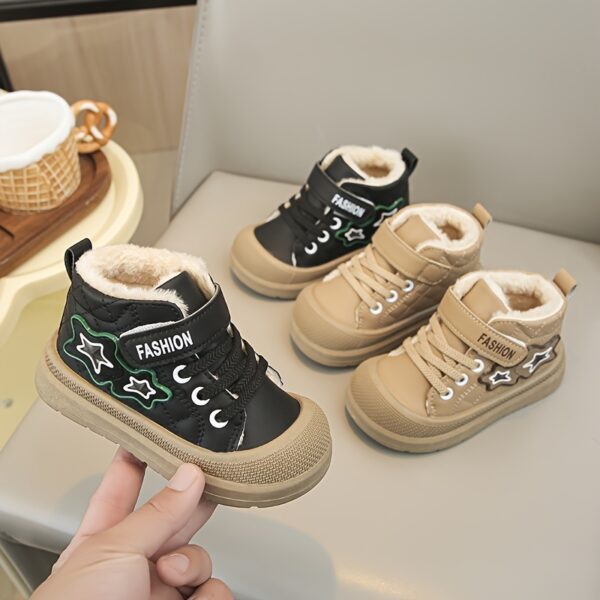 Kids Newness CozyStep Winter Snow Boots featuring plush lining and non slip sole perfect for snowy adventures