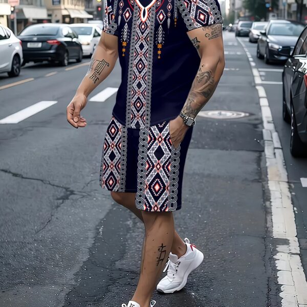 Stylish Newness Urban Nomad Tribal Print Set in breathable polyester perfect for summer Bold tribal print design
