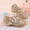 Enchanted Garden Girls Floral Shoes by Newness Delicate floral print shoes perfect for weddings parties or everyday wear