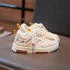 Stylish and breathable Newness Summer Breeze Kids Stripe Sneakers perfect for spring summer and fall Image shows kids striped sneakers in a close up