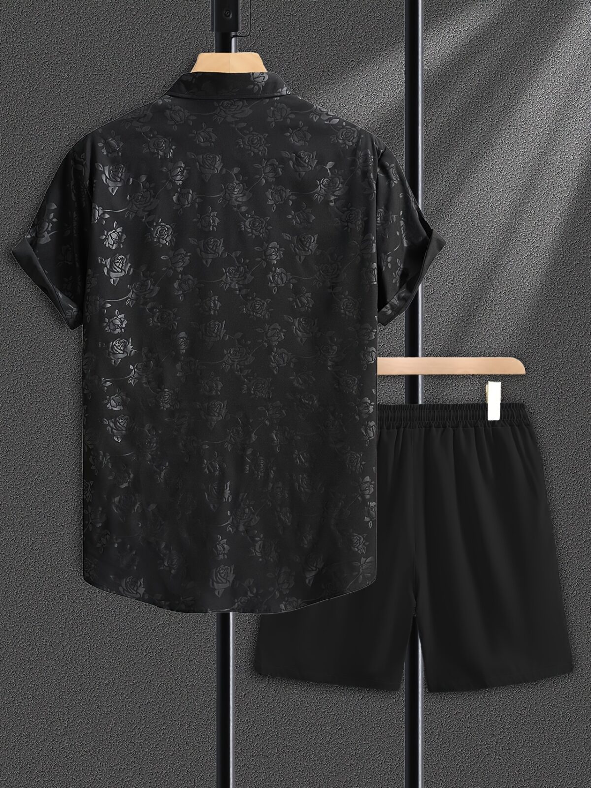 Stylish woman wearing the Newness Modern Floral Print Set a chic and effortless summer outfit perfect for any occasion