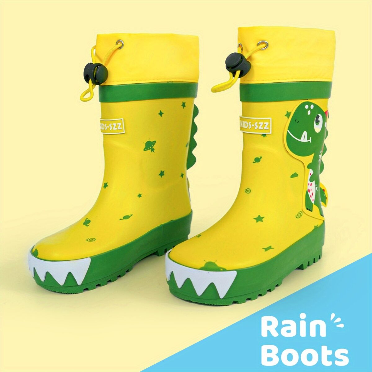 Newness Adventure Ready Dino Rain Boots Adorable dinosaur rain boots perfect for kids rainy day adventures