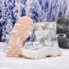 Stylish and warm Arctic Explorer Kids Snow Boots by Newness perfect for winter adventures Kids snow boots in action showcasing their waterproof and insulated design