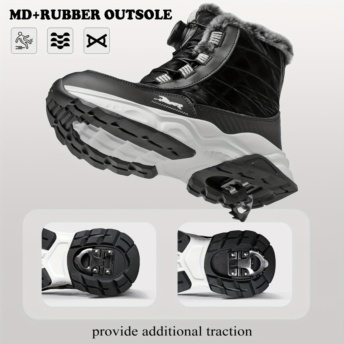 FANGFIUP Arctic Explorer Kids Winter Boots Stylish and warm winter boots ideal for snow hiking and outdoor play
