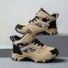 Stylish navy blue Adventure Ready boys mid top sneakers by Newness perfect for active play Durable and comfortable design