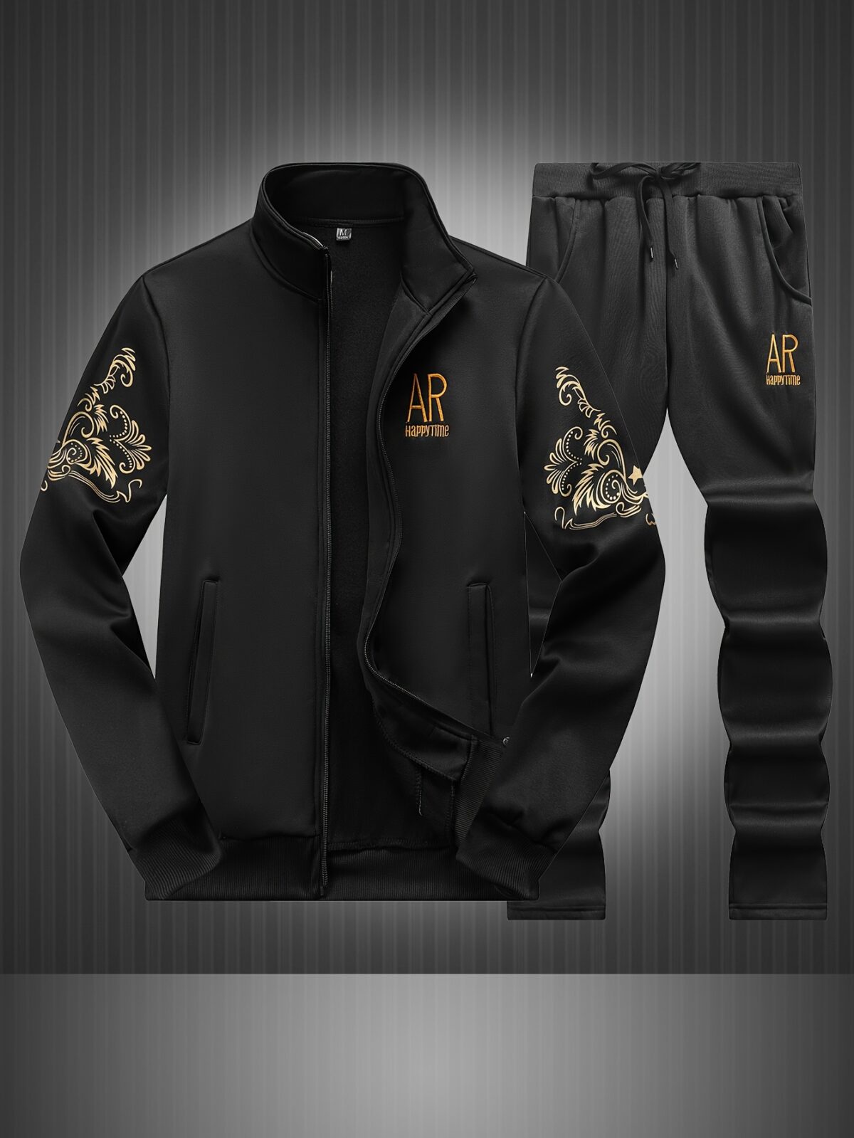 The Cairo Embroidered Sports Suit by Newness A stylish and comfortable embroidered sports suit in a flattering silhouette