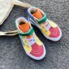 Newness Rainbow Retro Canvas Sneakers Stylish and comfortable kids sneakers perfect for spring and fall Lightweight and breathable canvas design in a vibrant rainbow color scheme