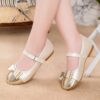 Newness Champagne Bow Mary Jane Flats Elegant champagne colored flats with a delicate bow perfect for girls Comfortable and stylish for any occasion