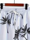Embrace vacation vibes with the Newness Riviera Escape Palm Print Set This comfortable two piece set is crafted from lightweight polyester perfect for warm weather