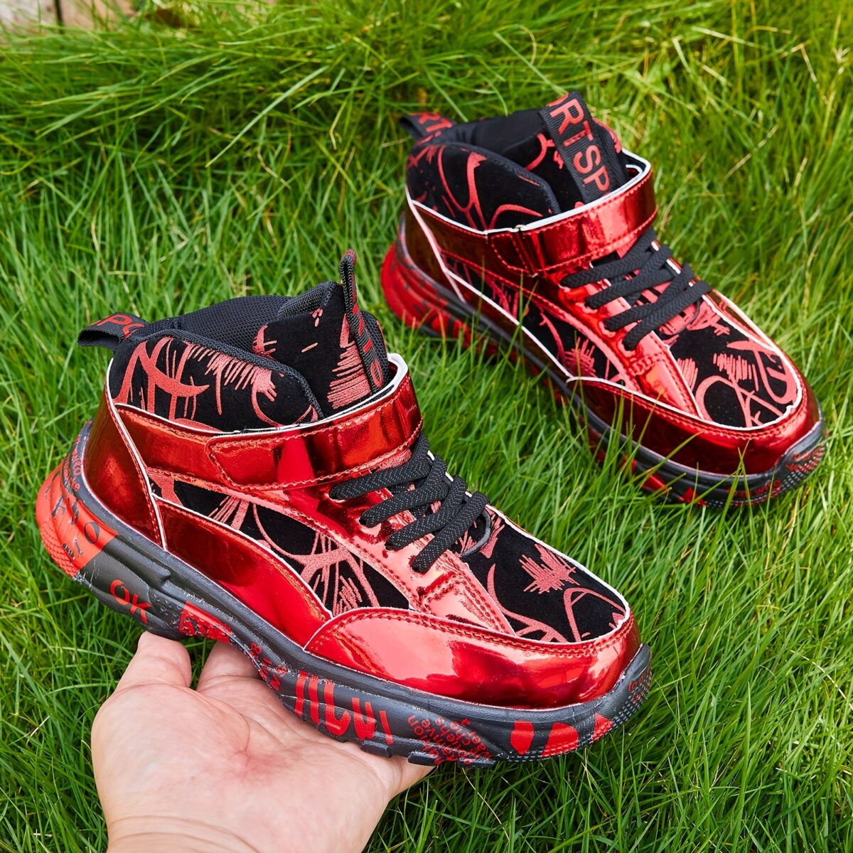 Stylish and comfortable Playful Prints Kids Sneakers in vibrant colors perfect for play and everyday wear