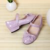 Adorable Darling Bow Girls Mary Janes in pink perfect for parties and everyday wear These classic Mary Janes feature a darling bow detail