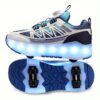 Newness Galaxy Glide LED Roller Shoes Kids trendy roller shoes with detachable wheels and adjustable brightness shining bright