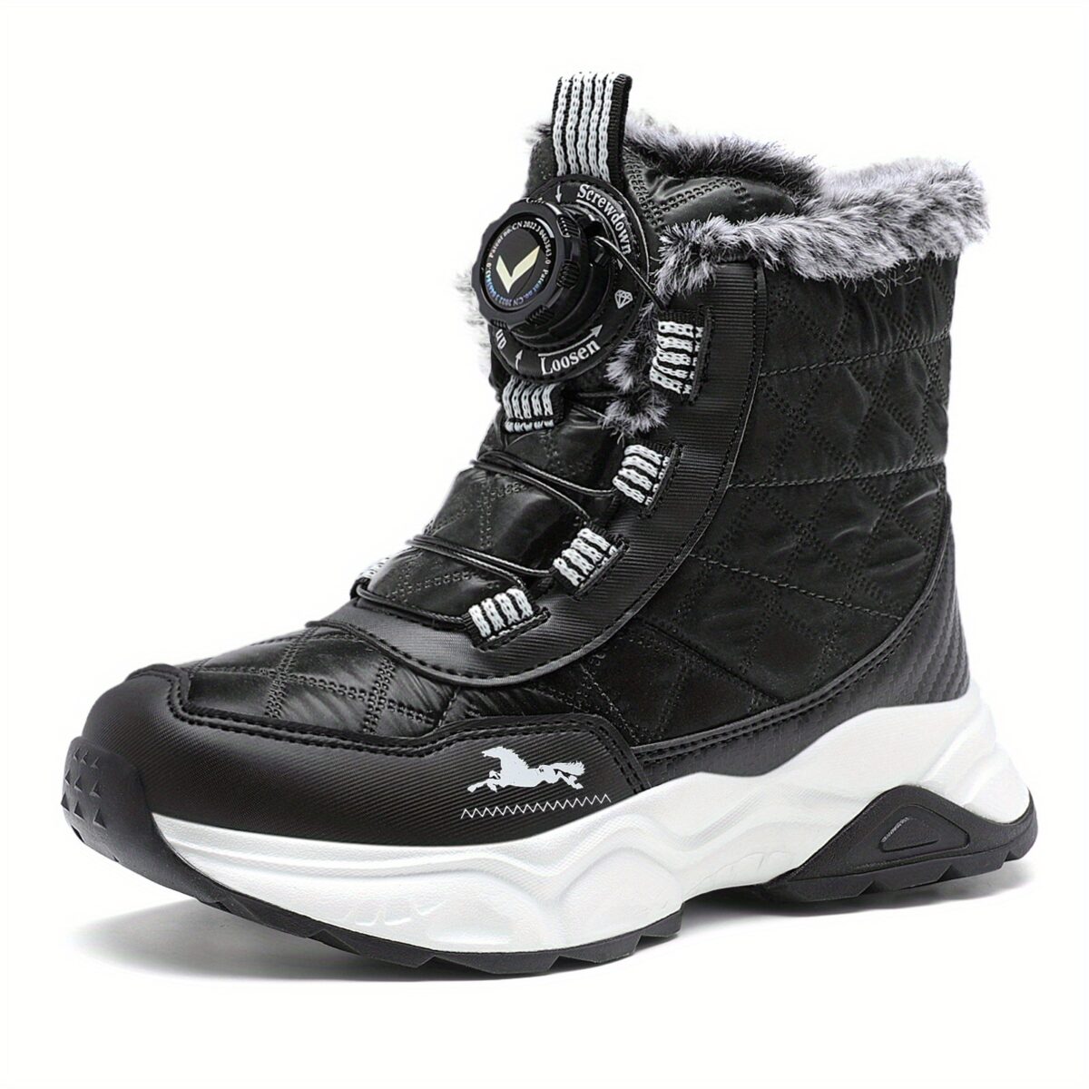 FANGFIUP Arctic Explorer Kids Winter Boots Stylish and warm winter boots ideal for snow hiking and outdoor play