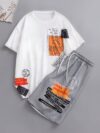 Newness Urban Edge Mens Graphic Tee Set Two stylish and comfortable graphic tees perfect for summer Casual and effortlessly cool