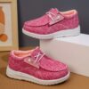 Stylish and comfortable Playful Prints girls canvas sneakers perfect for everyday wear Newness brand
